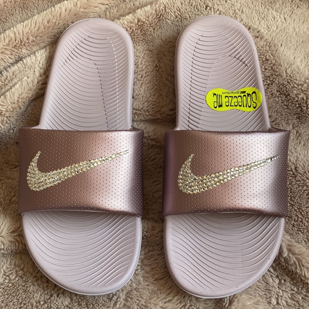 Custom Bling Nike Slides